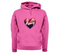 Love Cuore Amy - Adulti Felpa/Maglione - Cantante Testo Ventola Tour Concerto