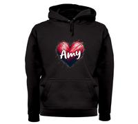 Love Cuore Amy - Adulti Felpa/Maglione - Cantante Testo Ventola Tour Concerto