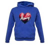 Love Cuore Amy - Bambini Felpa/Maglione - Cantante Testo Ventola Tour Concerto