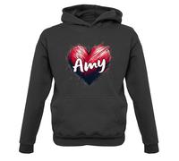 Love Cuore Amy - Bambini Felpa/Maglione - Cantante Testo Ventola Tour Concerto