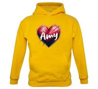 Love Cuore Amy - Bambini Felpa/Maglione - Cantante Testo Ventola Tour Concerto