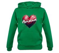 Love Cuore Ariana - Bambini Felpa/Maglione - Canzone Cantante Ventola Grande