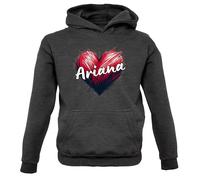 Love Cuore Ariana - Bambini Felpa/Maglione - Canzone Cantante Ventola Grande