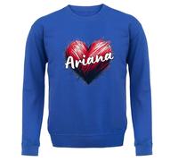 Love Cuore Ariana - Bambini Felpa/Maglione - Canzone Cantante Ventola Grande