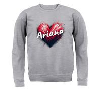 Love Cuore Ariana - Bambini Felpa/Maglione - Canzone Cantante Ventola Grande