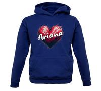 Love Cuore Ariana - Bambini Felpa/Maglione - Canzone Cantante Ventola Grande