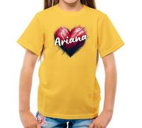 Love Cuore Ariana - T-Shirt - Canzone Cantante Ventola Love Grande Music