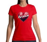 Love Cuore Ariana - T-Shirt - Canzone Cantante Ventola Love Grande Musica