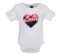 Love Cuore Bulldogs - Bambino T-Shirt / Body - Inglese Francese American Bull