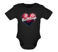 Love Cuore Bulldogs - Bambino T-Shirt / Body - Inglese Francese American Bull