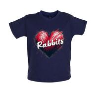 Love Cuore Conigli - Bambino T-Shirt / Body - Olandese Holland Nano Lop Coniglio