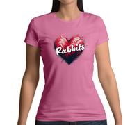 Love Cuore Conigli - T-Shirt - Olandese Holland Nano Lop Coniglio Animali Carini