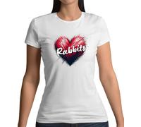 Love Cuore Conigli - T-Shirt - Olandese Holland Nano Lop Coniglio Animali Carini