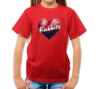 Love Cuore Conigli - T-Shirt - Olandese Holland Nano Lop Coniglio Animali Carino