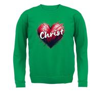 Love Cuore Cristo - Adulti Felpa/Maglione - Preghiera Religion Natale Chiesa