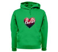 Love Cuore Cristo - Adulti Felpa/Maglione - Preghiera Religion Natale Chiesa