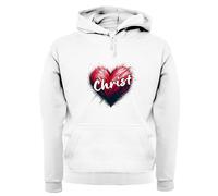 Love Cuore Cristo - Adulti Felpa/Maglione - Preghiera Religion Natale Chiesa