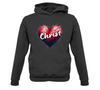 Love Cuore Cristo - Bambini Felpa/Maglione - Preghiera Religion Natale Chiesa