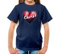 Love Cuore Cristo - T-Shirt - Preghiera Religion Natale Chiesa Gesù