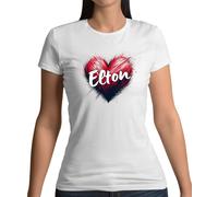 Love Cuore Elton - T-Shirt - John Rocket Uomo Festival Concerto Giro