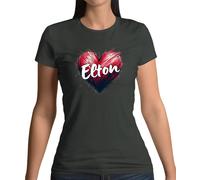 Love Cuore Elton - T-Shirt - John Rocket Uomo Festival Concerto Giro