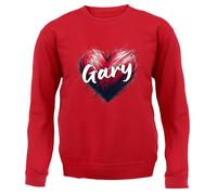 Love Cuore Gary - Bambini Felpa/Maglione - Musica Barlow Take Singer Che