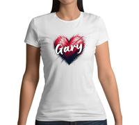 Love Cuore Gary - T-Shirt - Musica Barlow Take Cantante Che Gig