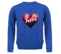 Love Cuore Gesù - Adulti Felpa/Maglione - Cristo Chiesa Preghiera Religion