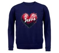 Love Cuore Gesù - Adulti Felpa/Maglione - Cristo Chiesa Preghiera Religion