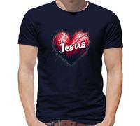 Love Cuore Gesù - T-Shirt - Cristo Chiesa Preghiera Religion Religiose