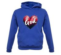 Love Cuore God - Bambini Felpa/Maglione - Preghiera Chiesa Gesù Religion