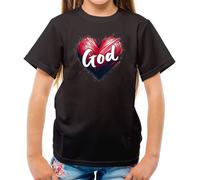 Love Cuore God - T-Shirt - Preghiera Chiesa Love God Gesù Religion Babbo