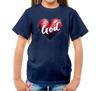 Love Cuore God - T-Shirt - Preghiera Chiesa Love God Gesù Religion Babbo