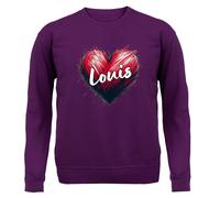Love Cuore Louis - Bambini Felpa/Maglione - Tomlinson Musica Musicista Band Tour