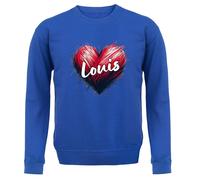 Love Cuore Louis - Bambini Felpa/Maglione - Tomlinson Musica Musicista Band Tour