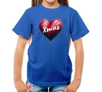 Love Cuore Natale - T-Shirt - Christmas Santa Babbo Presents Gesù Famiglia