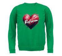 Love Cuore Reform - Bambini Felpa/Maglione - Nigel Festa Farage UK Politica