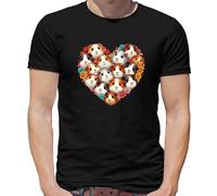 Love Cuore Stile Guinea Suini - T-Shirt - Maiale Cinghiali Animali Carini