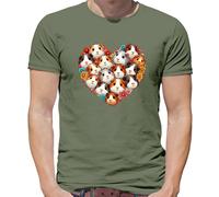Love Cuore Stile Guinea Suini - T-Shirt - Maiale Cinghiali Animali Carini