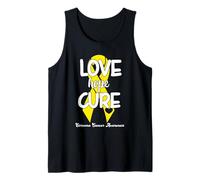 Love Cure Hope Yellow Ribbon Sarcoma Cancer Awareness Canotta
