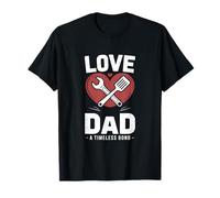Love Dad Un legame senza tempo per papà e famiglia Festa del papà Maglietta
