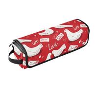Love Dove Red Hair Tools Borsa da viaggio per strumenti caldi Piastra arricciacapelli Asciugacapelli Accessori per la cura dei capelli Organizzatore per lo styling Regali per le donne Tappetino