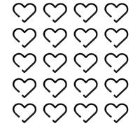 Love Drink Markers - Acrylic Wine Glass ID 20pcs Heart Tag for Bachelorete Wedding Party | in riutilizzabili per decorazione di eventi di degustazione di vino, cena di annive, Se référer