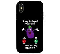 Love Eggplant | Funny Gay Pride Humor - Eggplant Lovers Custodia per iPhone X/XS