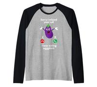 Love Eggplant | Funny Gay Pride Humor - Eggplant Lovers Maglia con Maniche Raglan
