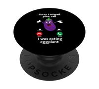 Love Eggplant | Funny Gay Pride Humor - Eggplant Lovers PopSockets PopGrip Adesivo