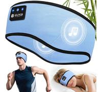 LOVE EYE Cuffie per dormire, in cotone di bambù biologico, cuffie per lo sport e il sonno, auricolari wireless per musica, regalo tecnologico, per uomini, donne, adolescenti, yoga, allenamento