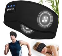 LOVE EYE Cuffie per dormire, in cotone di bambù biologico, cuffie per lo sport e il sonno, auricolari wireless per musica, regali tecnologici per uomini, donne, adolescenti, yoga, allenamento, fitness