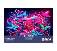 Love Flowers Jigsaw Puzzle Impossible 1000 Pezzi Decorazione Per La Casa. Giochi Rilassamento E Intelligence Per Adulti E Ragazzi Da 14 Anni 70x50cm/1000pcs