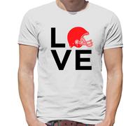Love Football Americano Casco - T-Shirt - Player Ventola Squadra Sport Hobby